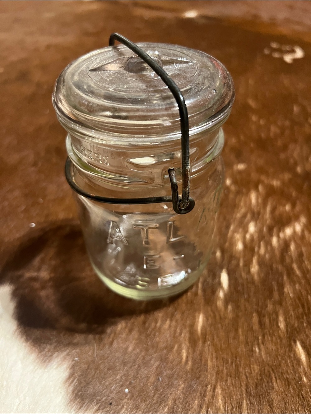 vintage Hazel-Atlas E-Z Seal canning jar